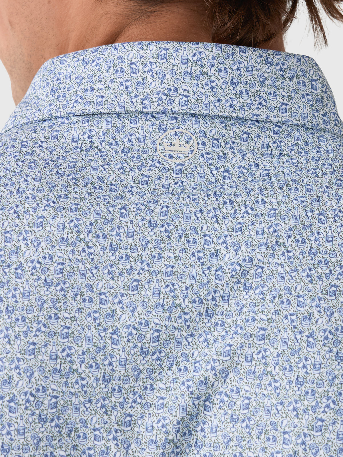 Peter Millar Crown Crafted Men's Limoncello Performance Jersey Polo - Saint Bernard