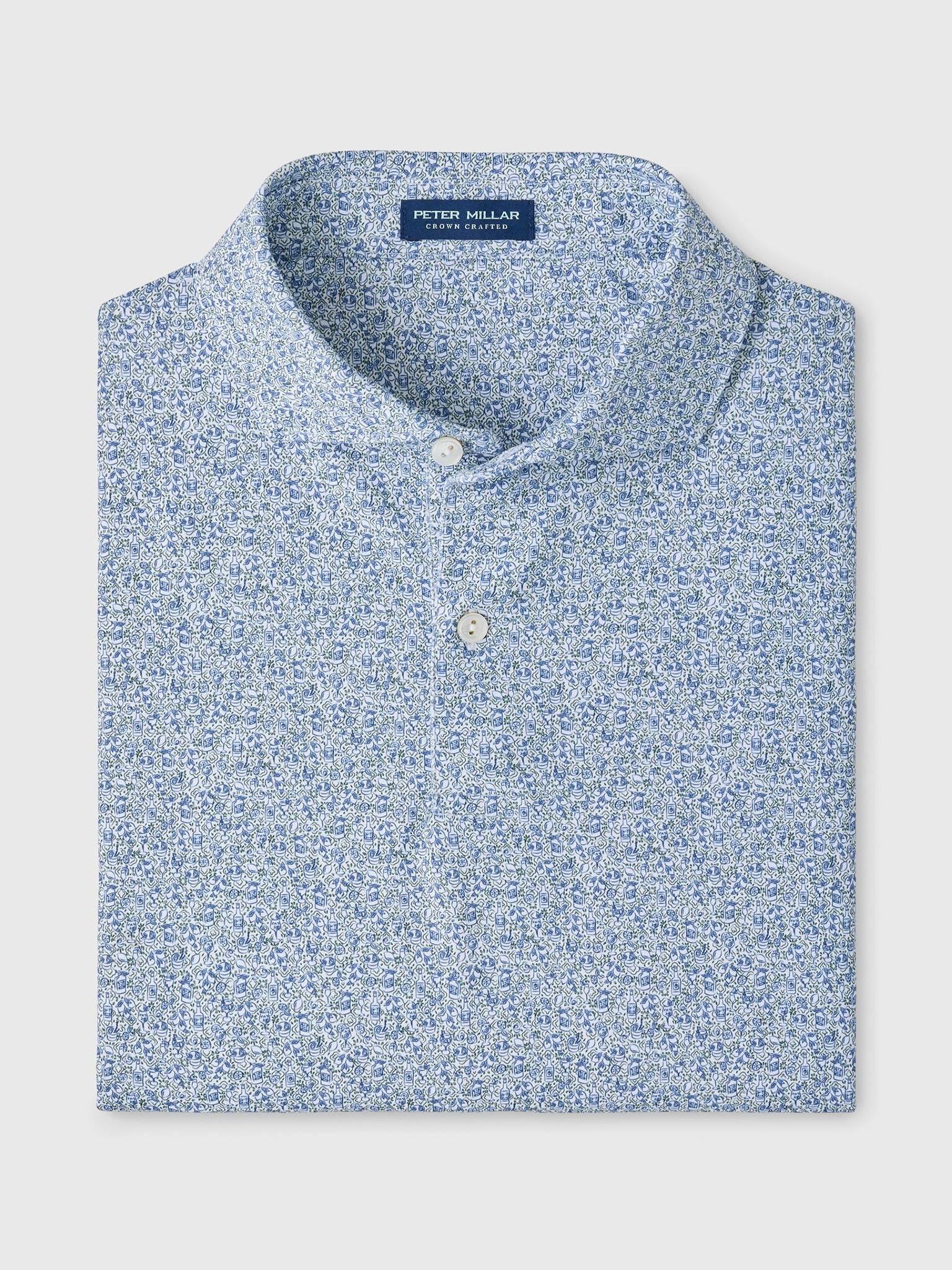 Peter Millar Crown Crafted Men's Limoncello Performance Jersey Polo - Saint Bernard