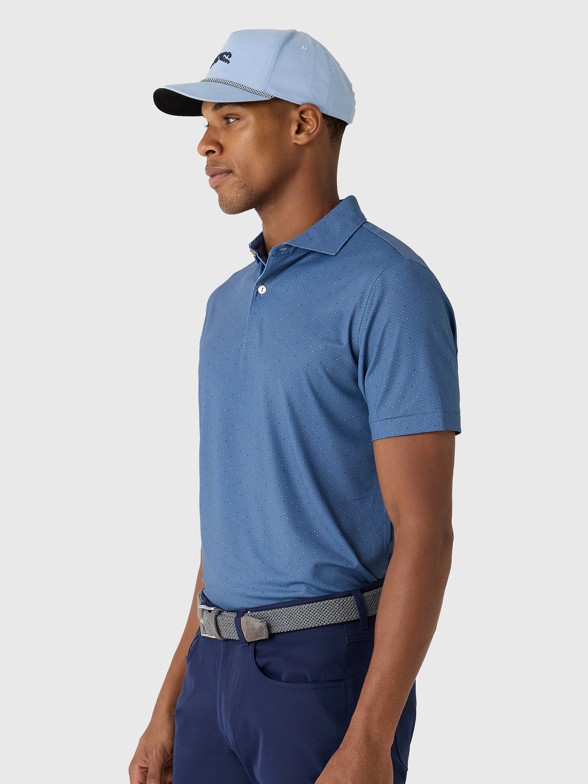 Peter Millar Crown Crafted Men's Tenuto Performance Jersey Polo - Saint Bernard