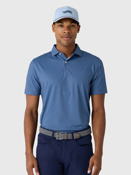 Peter Millar Crown Crafted Men's Tenuto Performance Jersey Polo - Saint Bernard