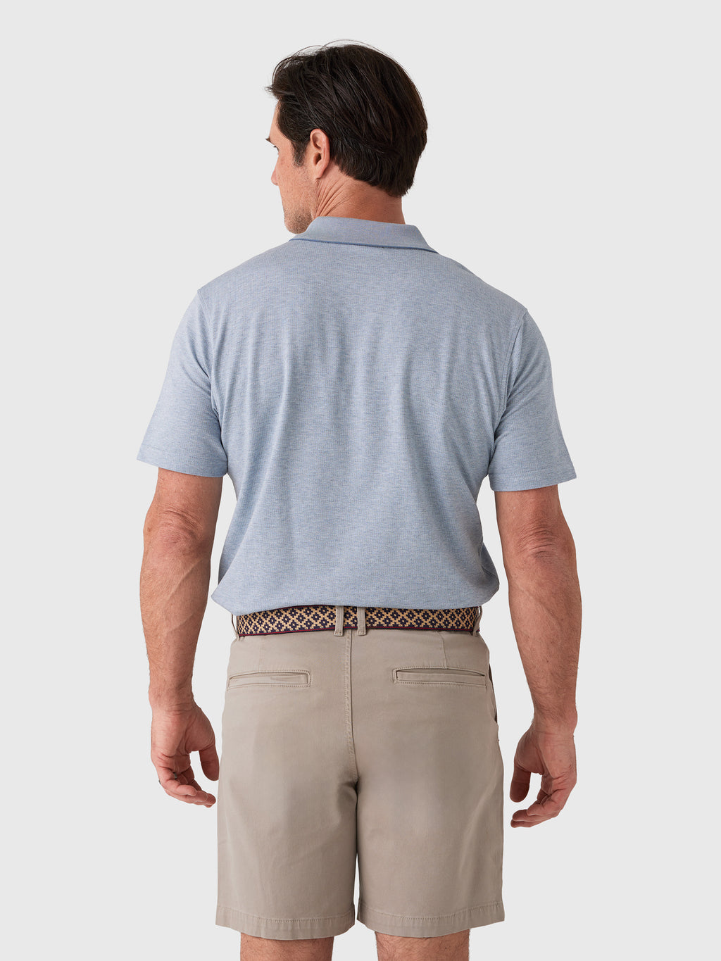 Peter Millar Crown Crafted Men's Barnes Short-Sleeve Knit Polo - Saint Bernard