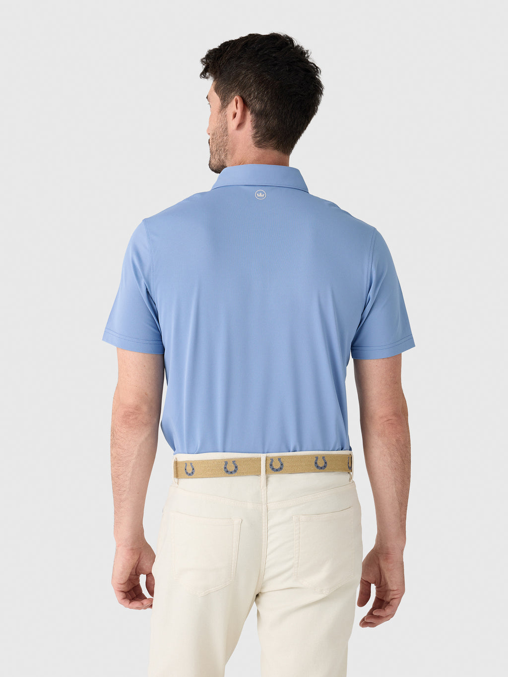 Peter Millar Crown Crafted Men's Soul Performance Mesh Polo - Saint Bernard