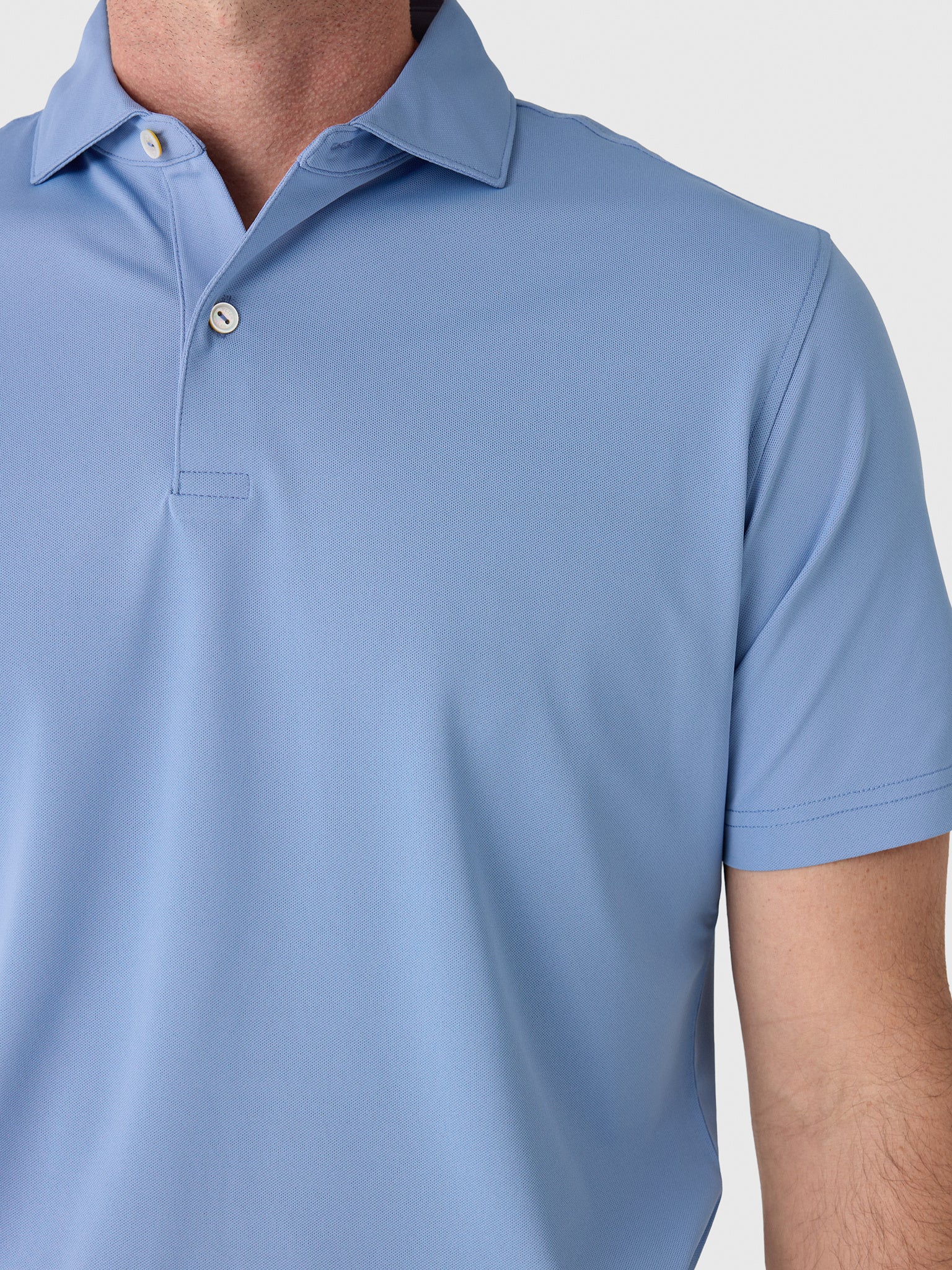 Peter Millar Crown Crafted Men's Soul Performance Mesh Polo - Saint Bernard