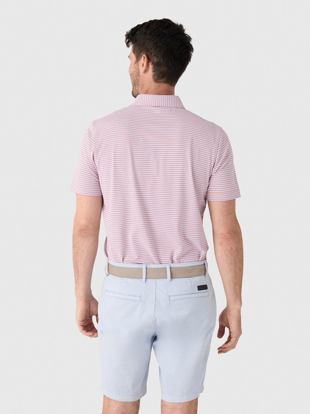 Peter Millar Crown Crafted Men's Tempo Performance Mesh Polo - Saint Bernard