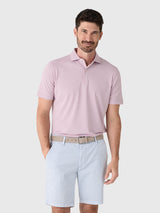 Peter Millar Crown Crafted Men's Tempo Performance Mesh Polo - Saint Bernard