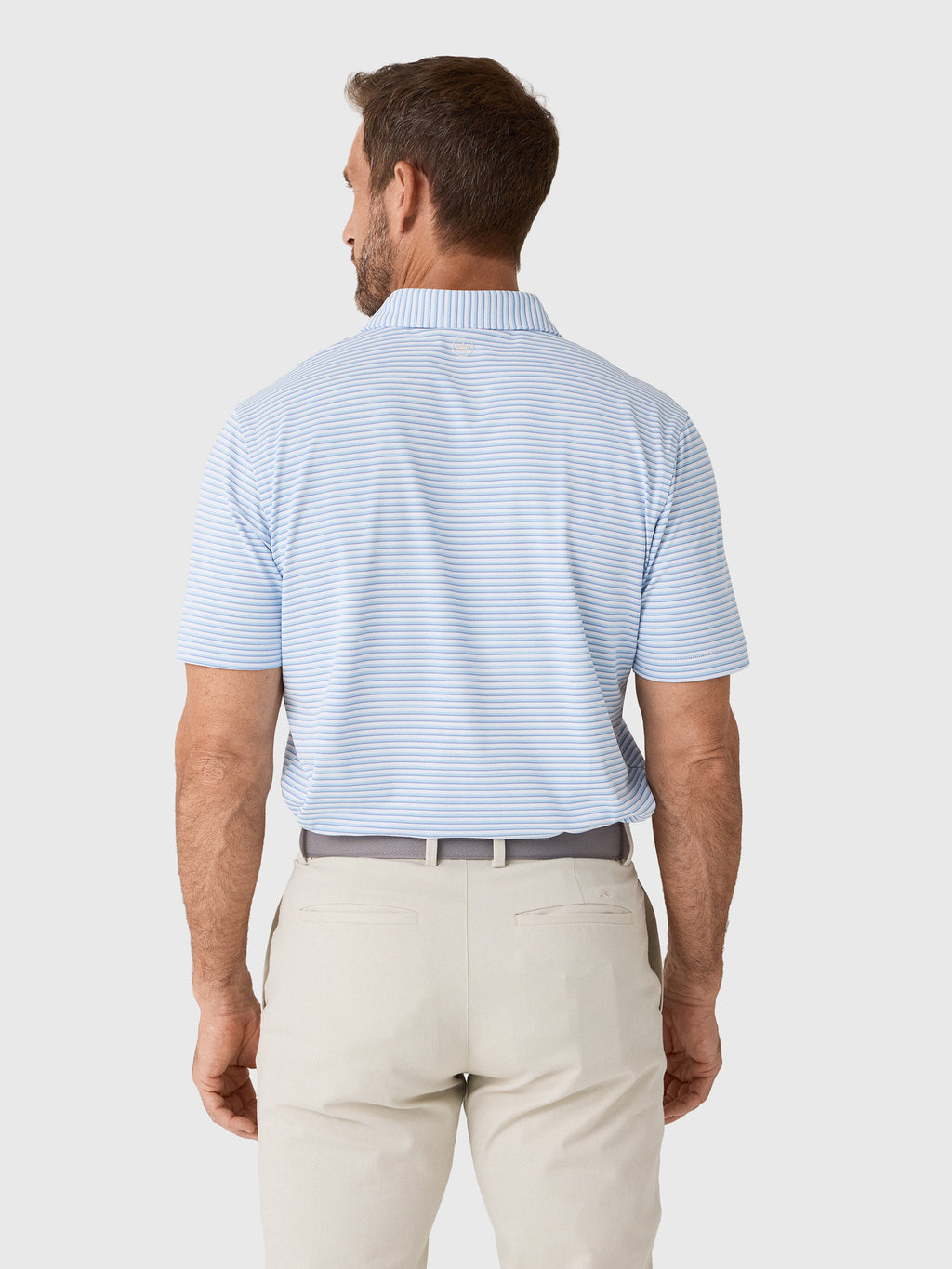 Peter Millar Crown Crafted Men's Tempo Performance Mesh Polo - Saint Bernard