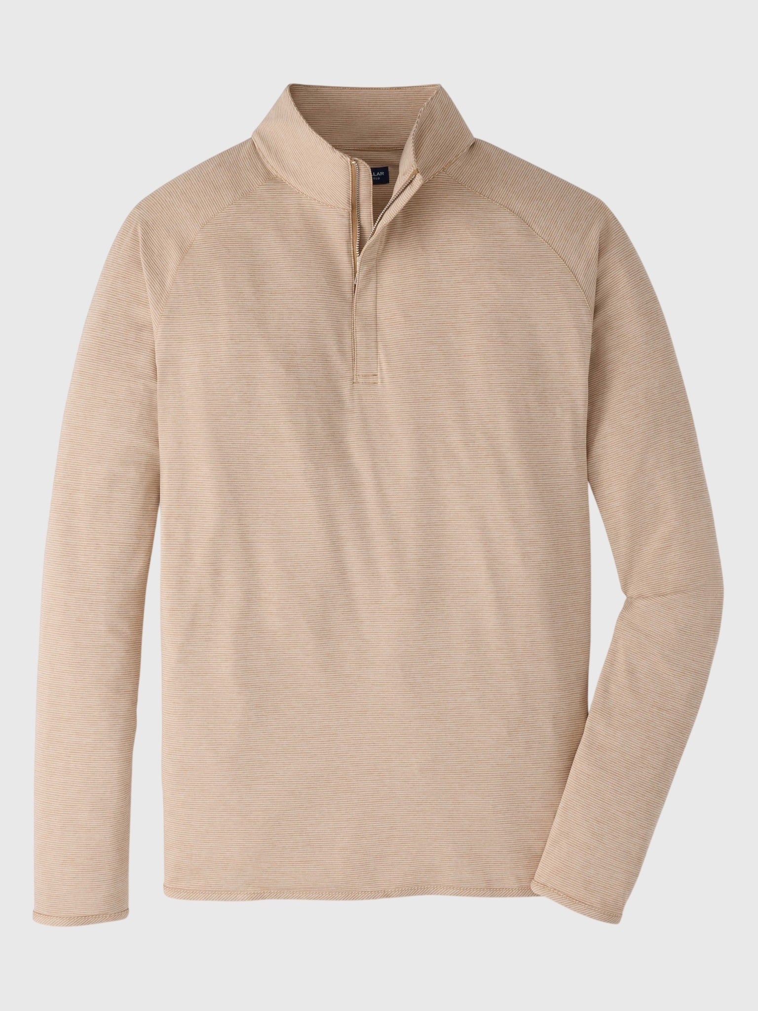 Peter Millar Crown Crafted Men's Stealth Stripe Performance Quarter-Zip - Saint Bernard
