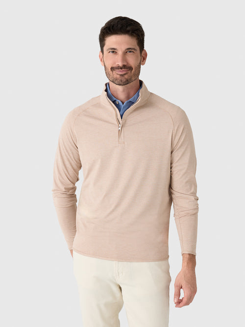 Peter Millar Crown Crafted Men's Stealth Stripe Performance Quarter-Zip