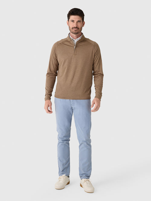 Peter Millar Crown Crafted Men's Stealth Performance Quarter-Zip - Saint Bernard