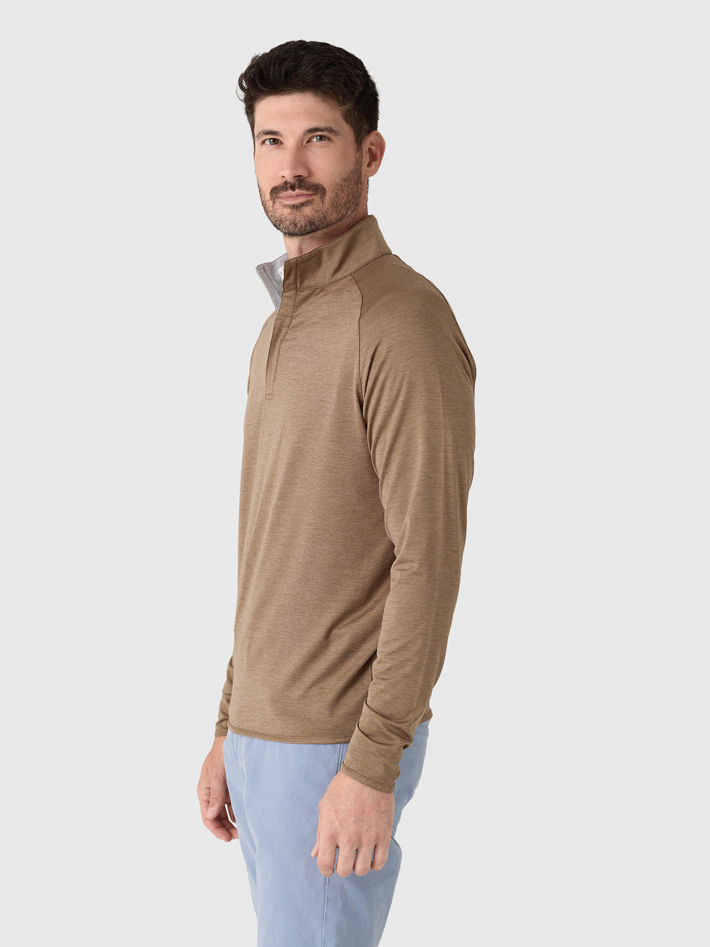Peter Millar Crown Crafted Men's Stealth Performance Quarter-Zip - Saint Bernard