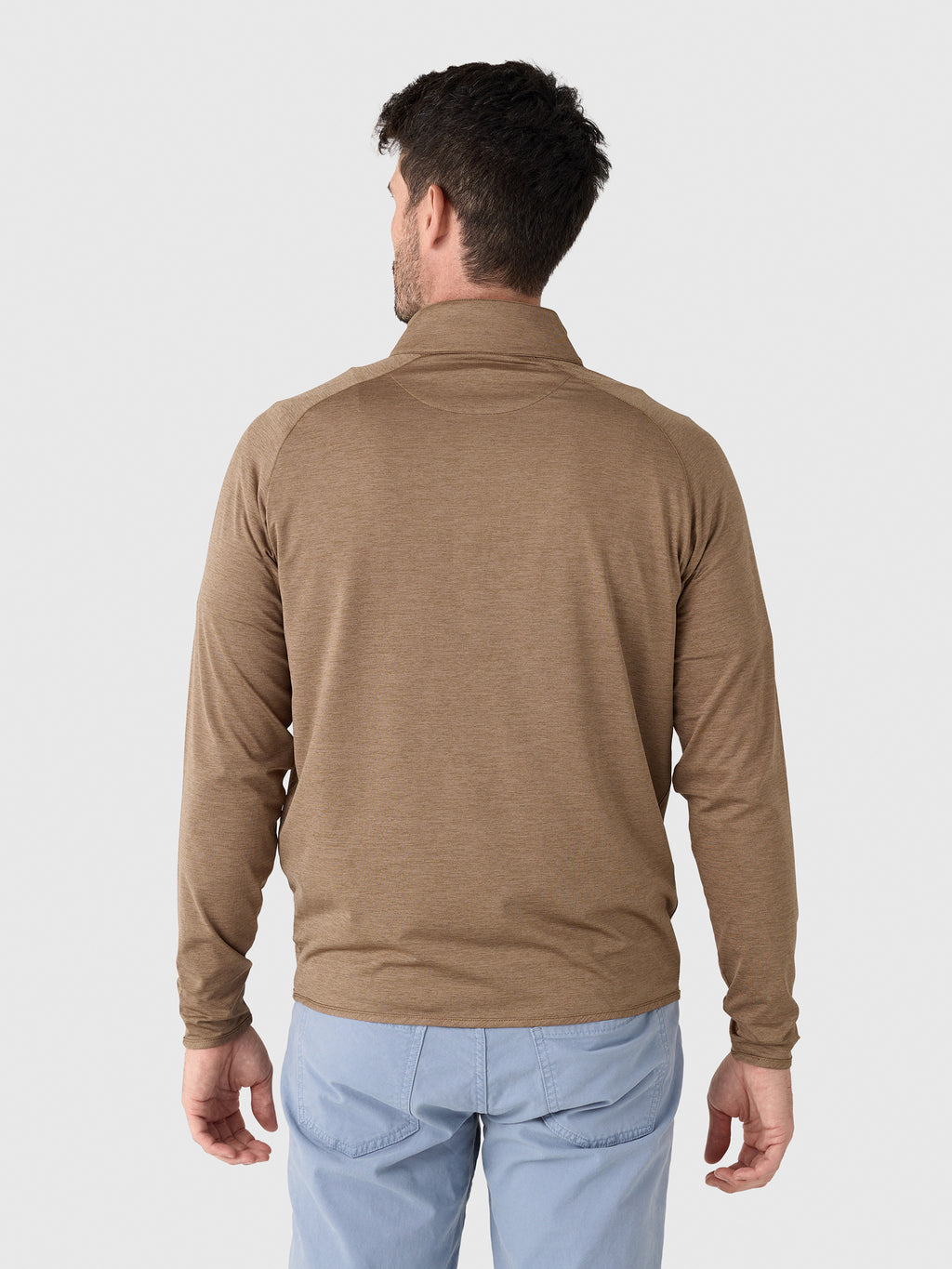 Peter Millar Crown Crafted Men's Stealth Performance Quarter-Zip - Saint Bernard