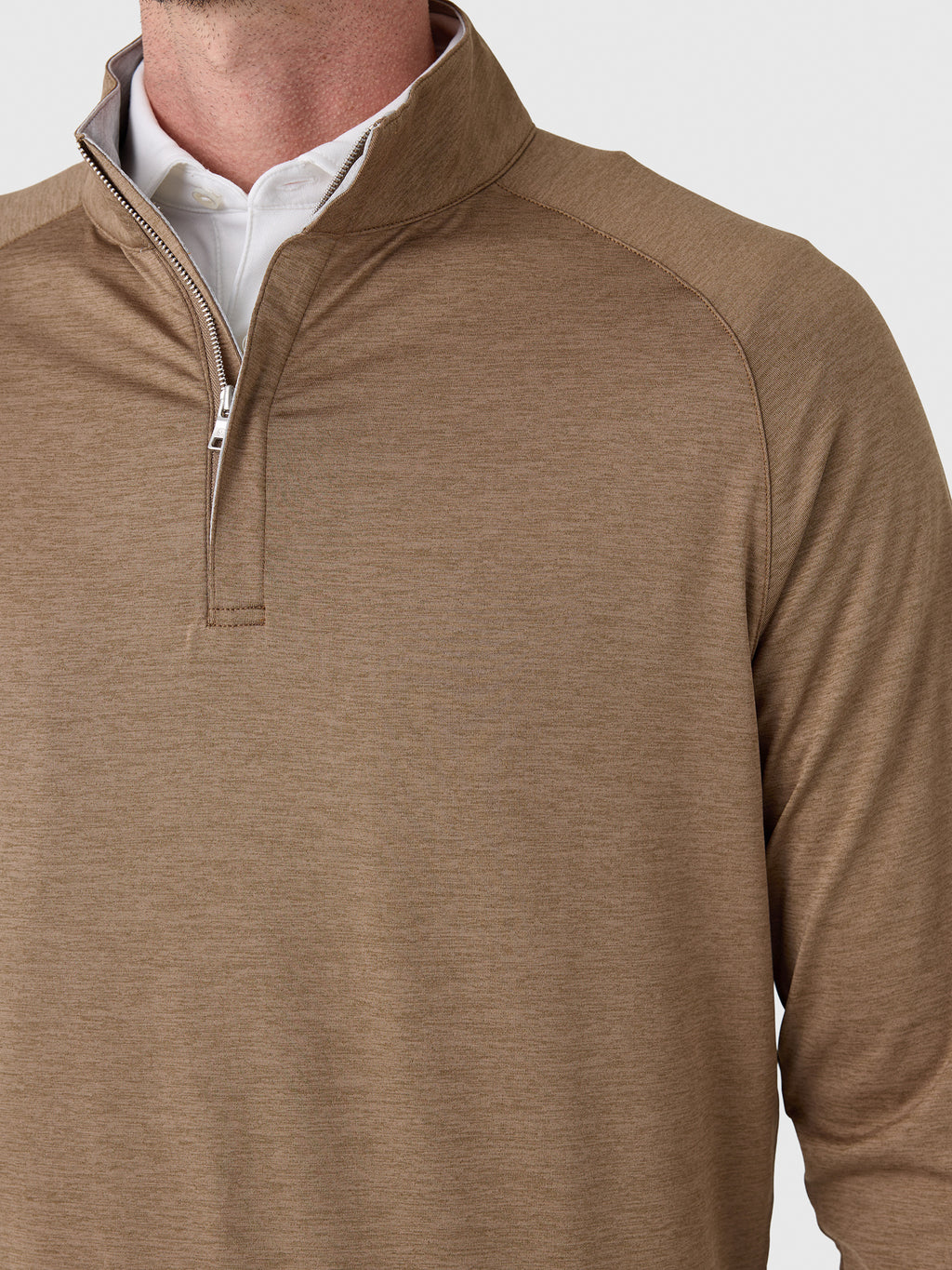 Peter Millar Crown Crafted Men's Stealth Performance Quarter-Zip - Saint Bernard