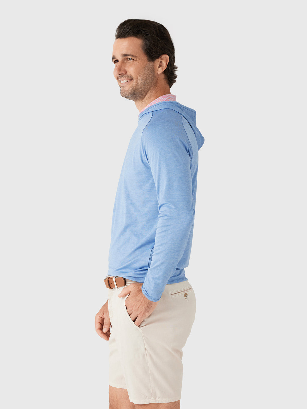 Peter Millar Crown Crafted Men's Stealth Performance Hoodie - Saint Bernard