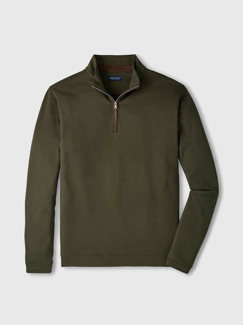 Peter Millar Crown Crafted Men's Albatross Cotton-Blend Piqué Quarter-Zip