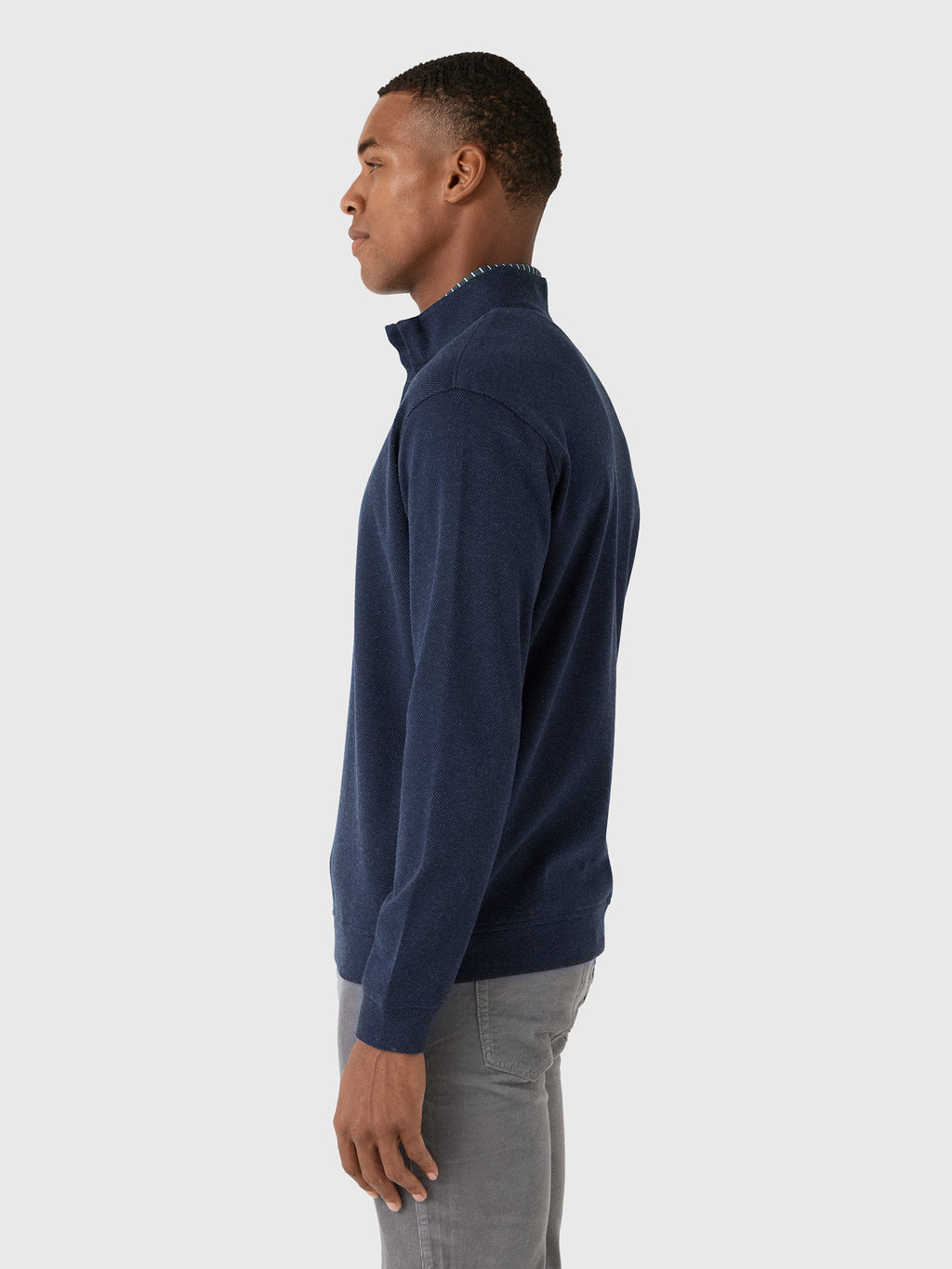 Peter Millar Crown Crafted Men's Grant Knit Quarter-Zip - Saint Bernard