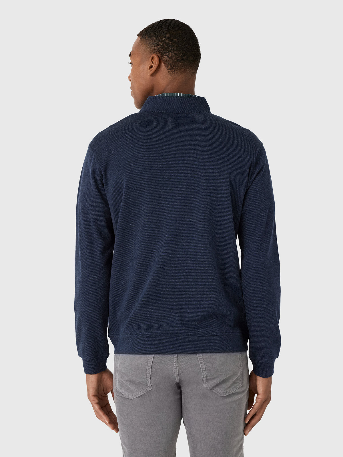 Peter Millar Crown Crafted Men's Grant Knit Quarter-Zip - Saint Bernard