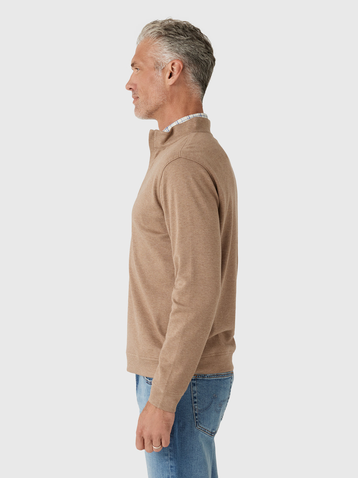 Peter Millar Crown Crafted Men's Grant Knit Quarter-Zip - Saint Bernard