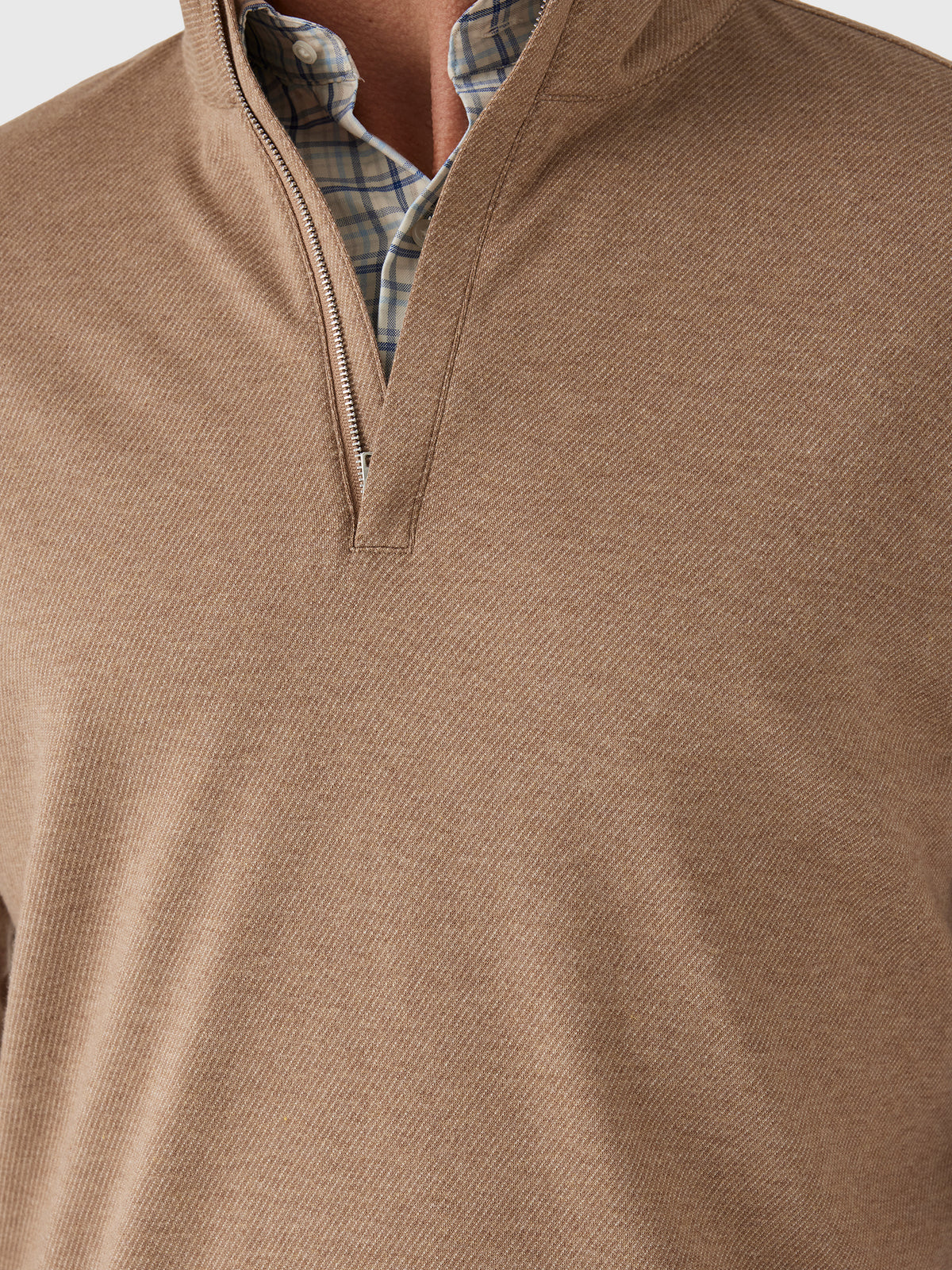 Peter Millar Crown Crafted Men's Grant Knit Quarter-Zip - Saint Bernard