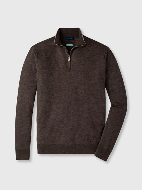 Peter Millar Crown Crafted Men's Excursionist Flex Quarter-Zip Sweater