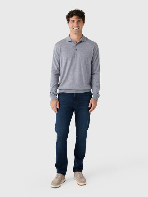 Peter Millar Crown Crafted Men's Dorset Sweater Polo - Saint Bernard