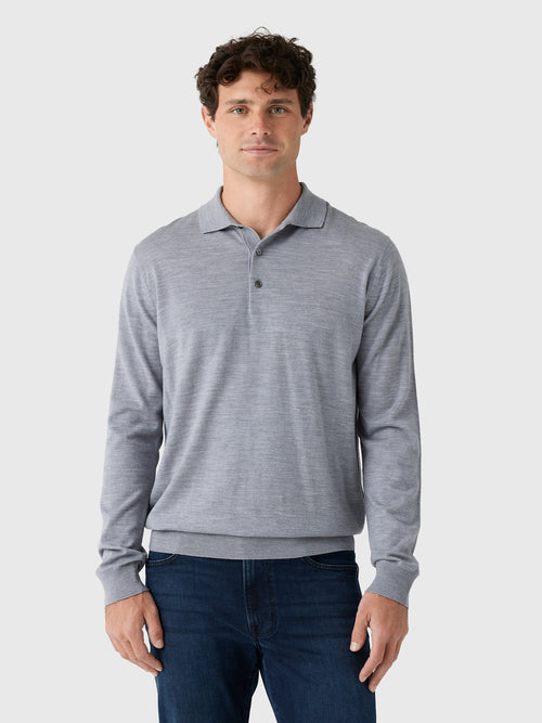 Peter Millar Crown Crafted Men's Dorset Sweater Polo - Saint Bernard