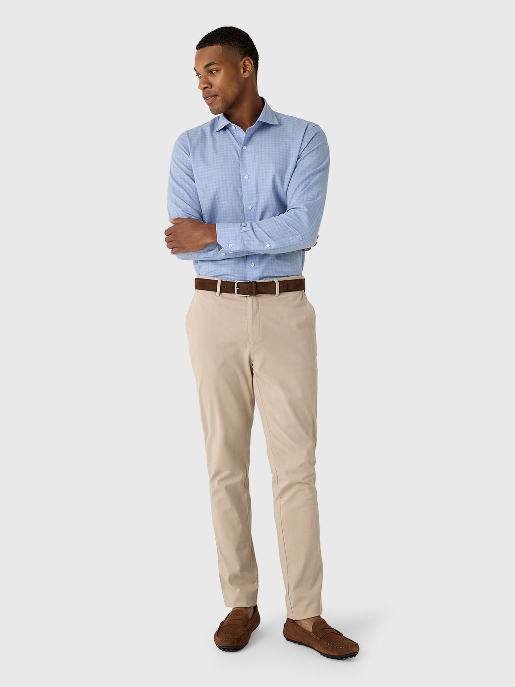Peter Millar Crown Crafted Men's Felix Cotton Sport Shirt - Saint Bernard