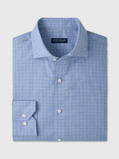Peter Millar Crown Crafted Men's Felix Cotton Sport Shirt - Saint Bernard