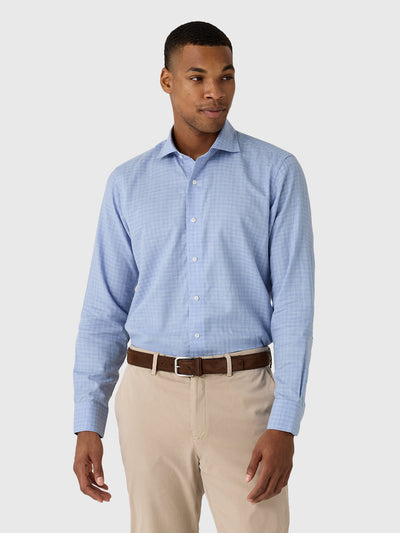 Peter Millar Crown Crafted Men's Felix Cotton Sport Shirt - Saint Bernard