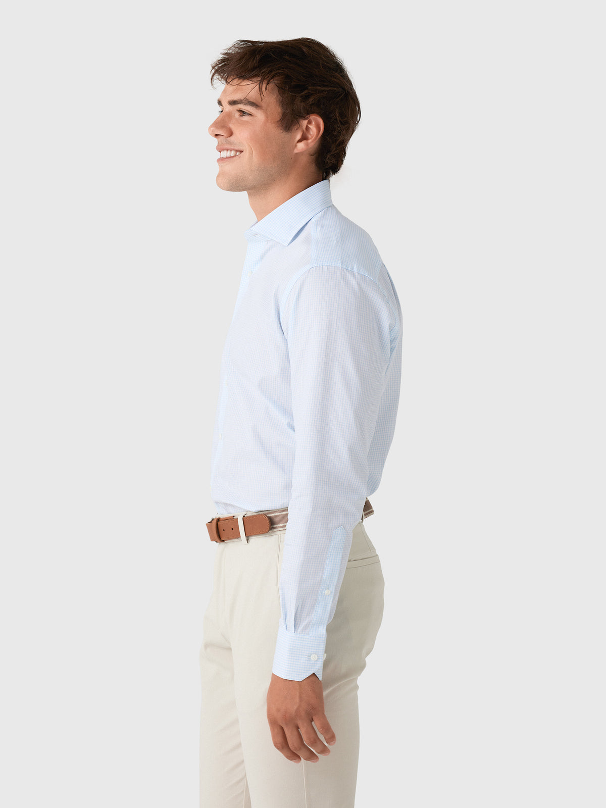 Peter Millar Crown Crafted Men's Kenneth Cotton Sport Shirt - Saint Bernard