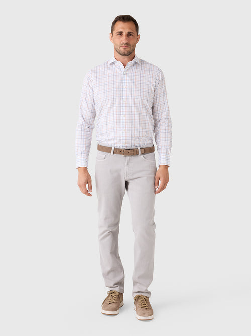 Peter Millar Crown Crafted Men's Arthur Cotton Sport Shirt - Saint Bernard