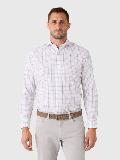 Peter Millar Crown Crafted Men's Arthur Cotton Sport Shirt - Saint Bernard