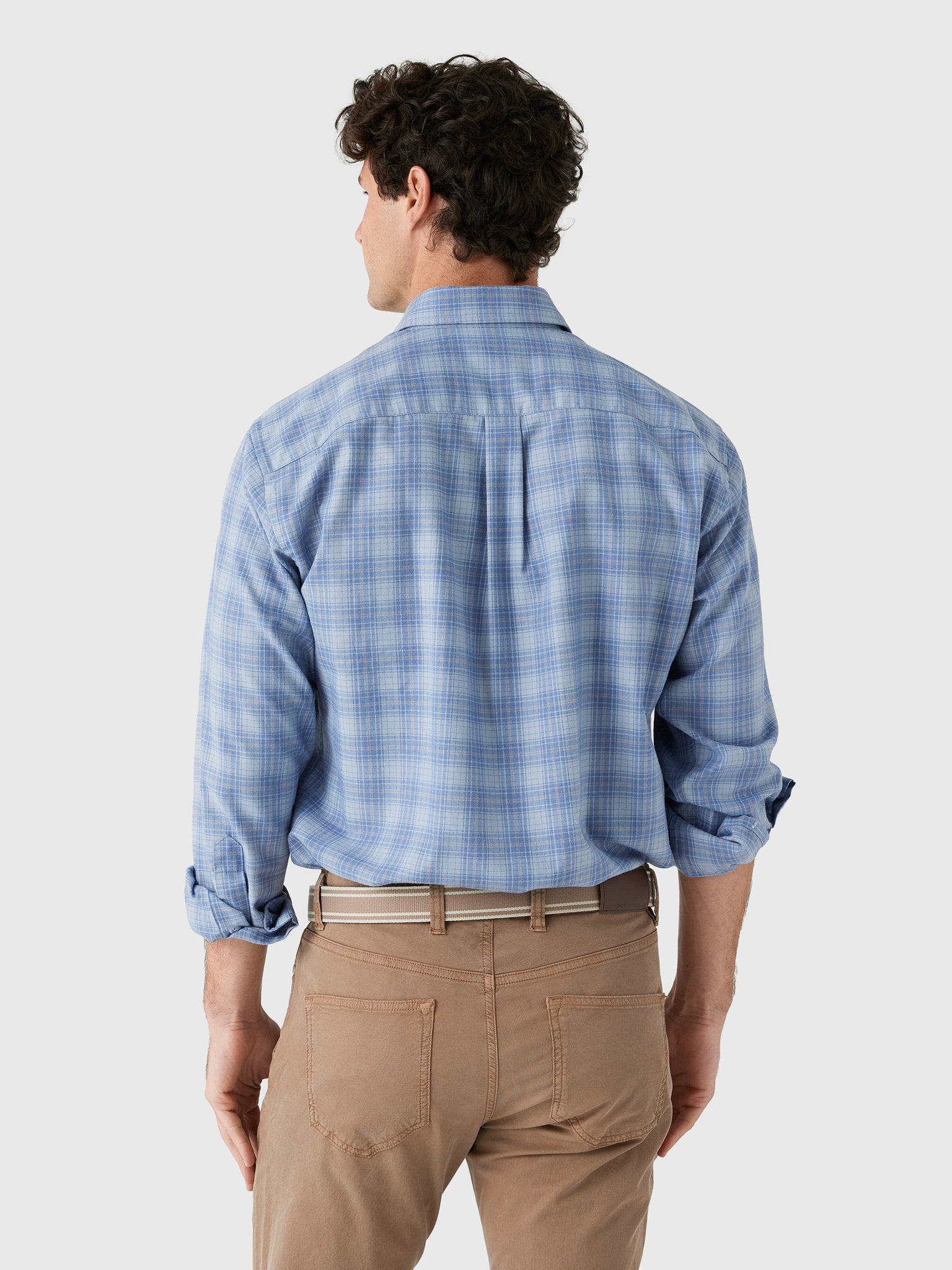 Peter Millar Crown Crafted Men's Gressan Italian Flannel Sport Shirt