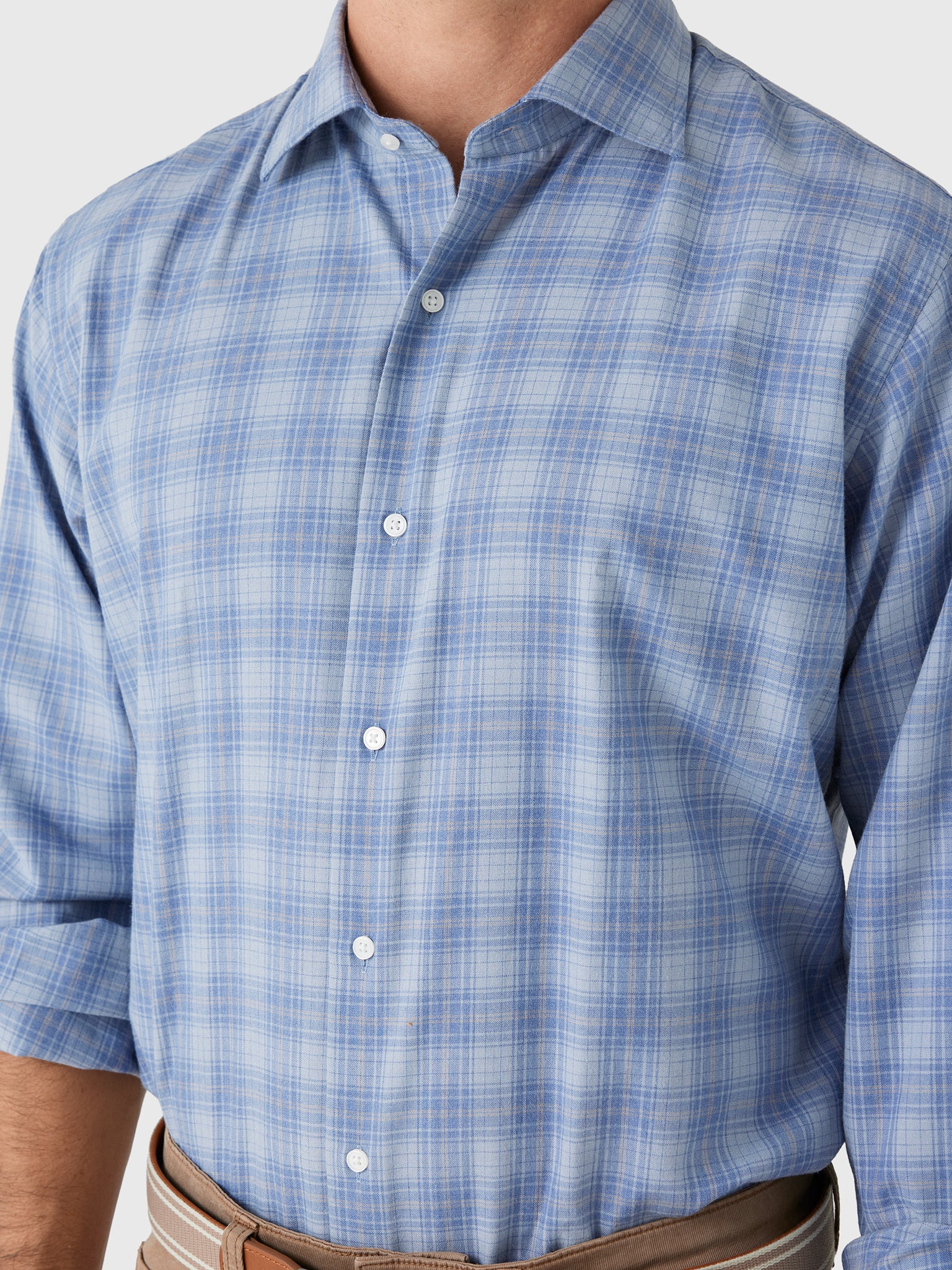 Peter Millar Crown Crafted Men's Gressan Italian Flannel Sport Shirt