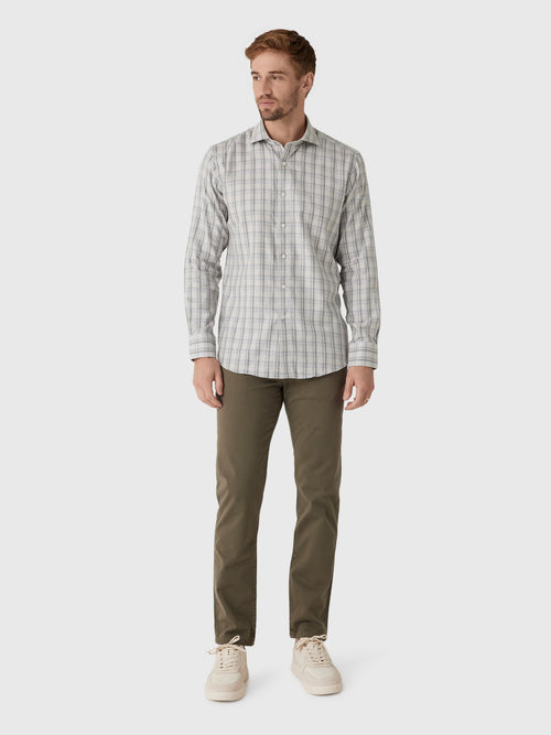 Peter Millar Crown Crafted Men's Calitri Italian Flannel Sport Shirt - Saint Bernard
