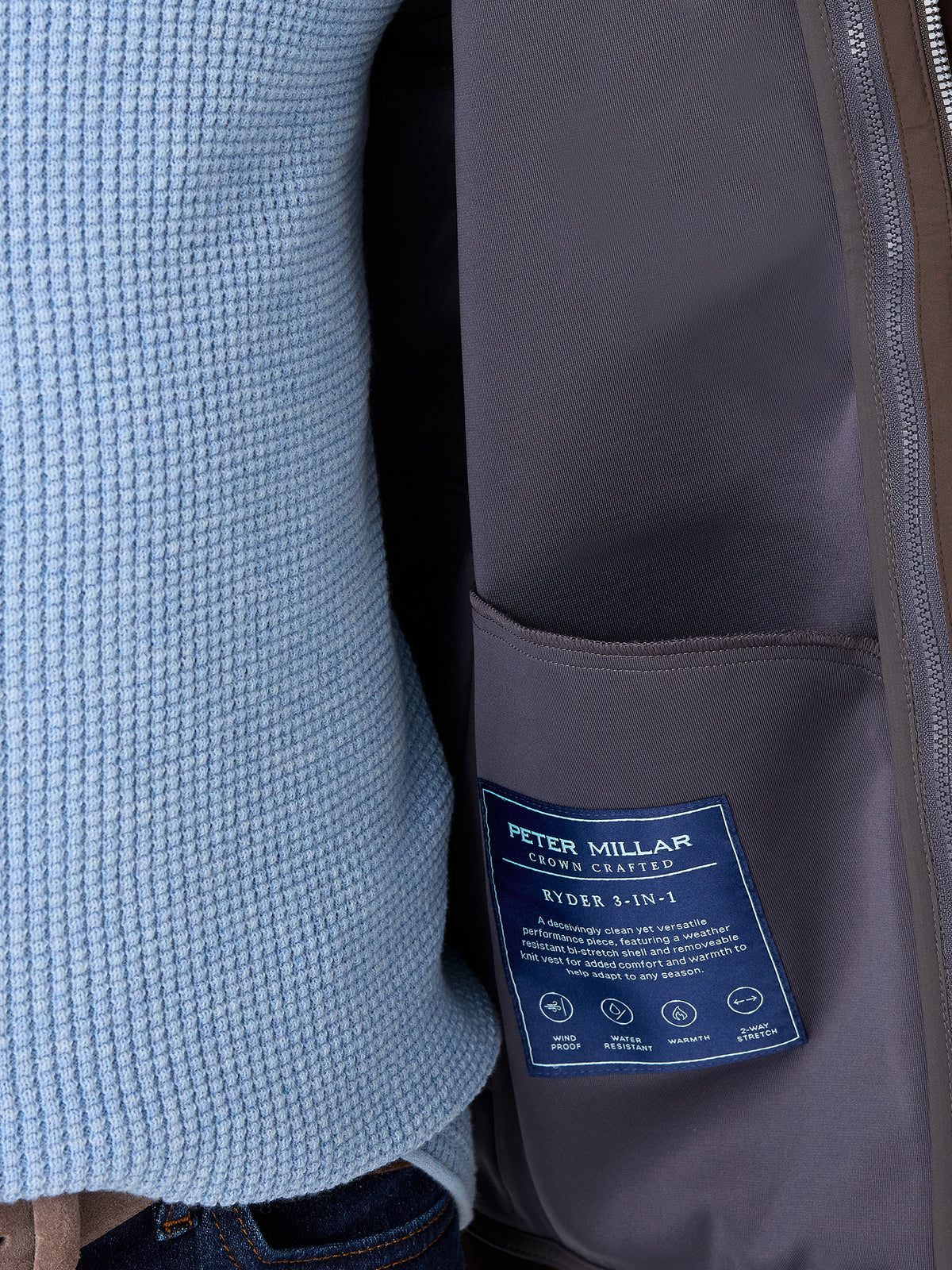 Peter Millar Crown Crafted Men's Ryder 3-in-1 Jacket - Saint Bernard