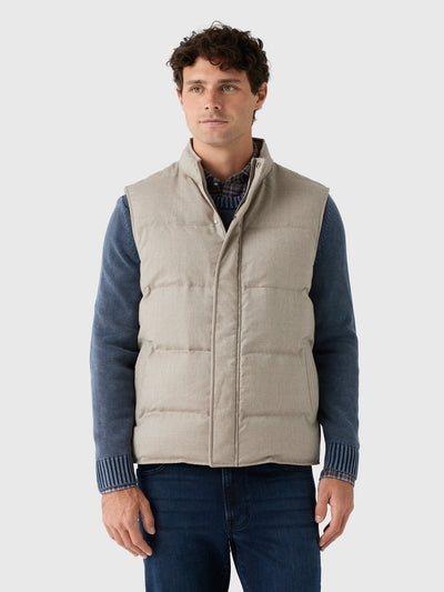 Peter Millar Crown Crafted Men's Cortina Wool Vest - Saint Bernard