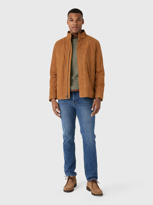 Peter Millar Crown Men's Norwalk Nubuck Coat - Saint Bernard