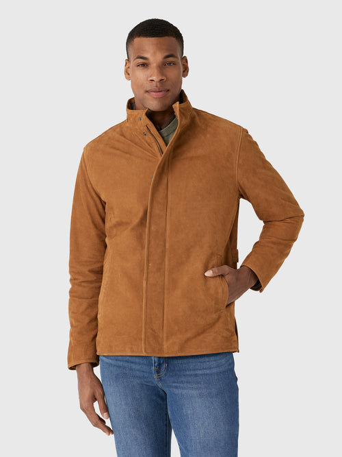 Peter Millar Crown Men's Norwalk Nubuck Coat - Saint Bernard