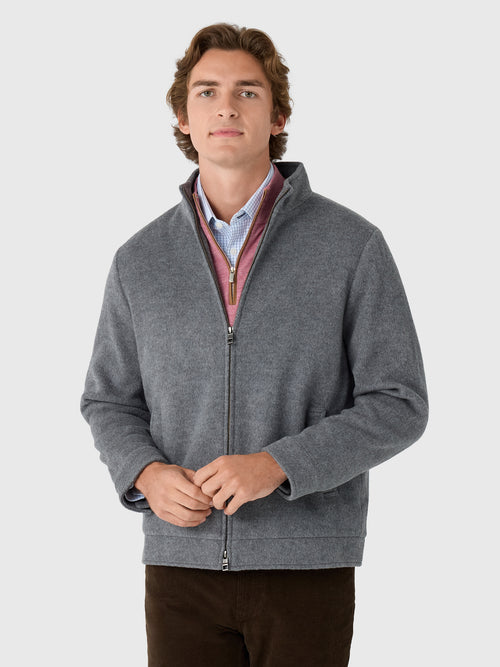 Peter Millar Crown Men's Flex Merino Bomber - Saint Bernard