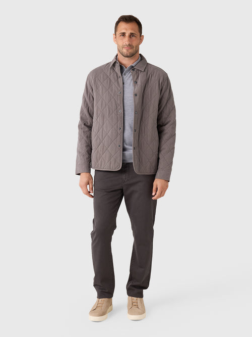 Peter Millar Crown Men's Chatham Cotton Cashmere Shirt Jacket - Saint Bernard