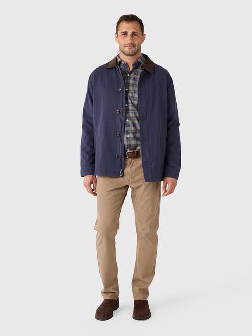 Peter Millar Crown Men's Chatham Cotton Cashmere Coat - Saint Bernard