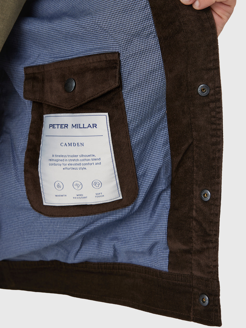 Peter Millar Crown Men's Camden Corduroy Jacket - Saint Bernard
