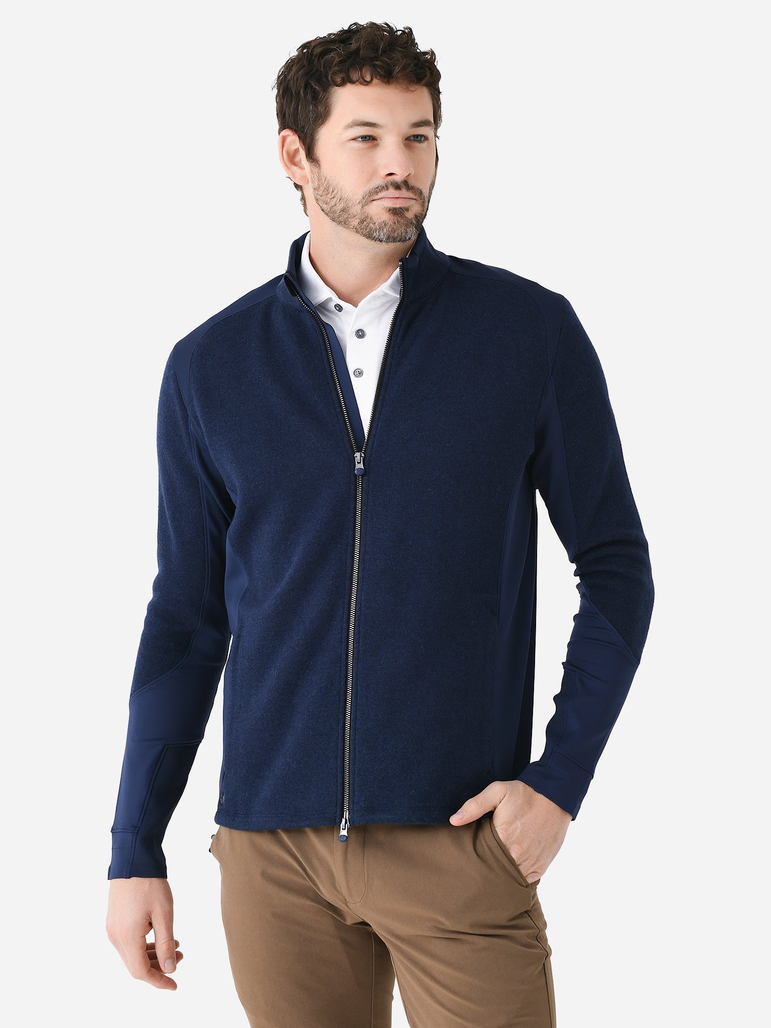 Greyson Men's Sequoia Luxe Hybrid Full-Zip Jacket - Saint Bernard