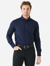 Greyson Men's Omaha Long Sleeve Polo - Saint Bernard
