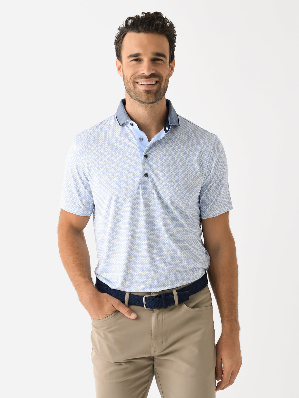 Greyson Men's Chain Linked Polo - Saint Bernard