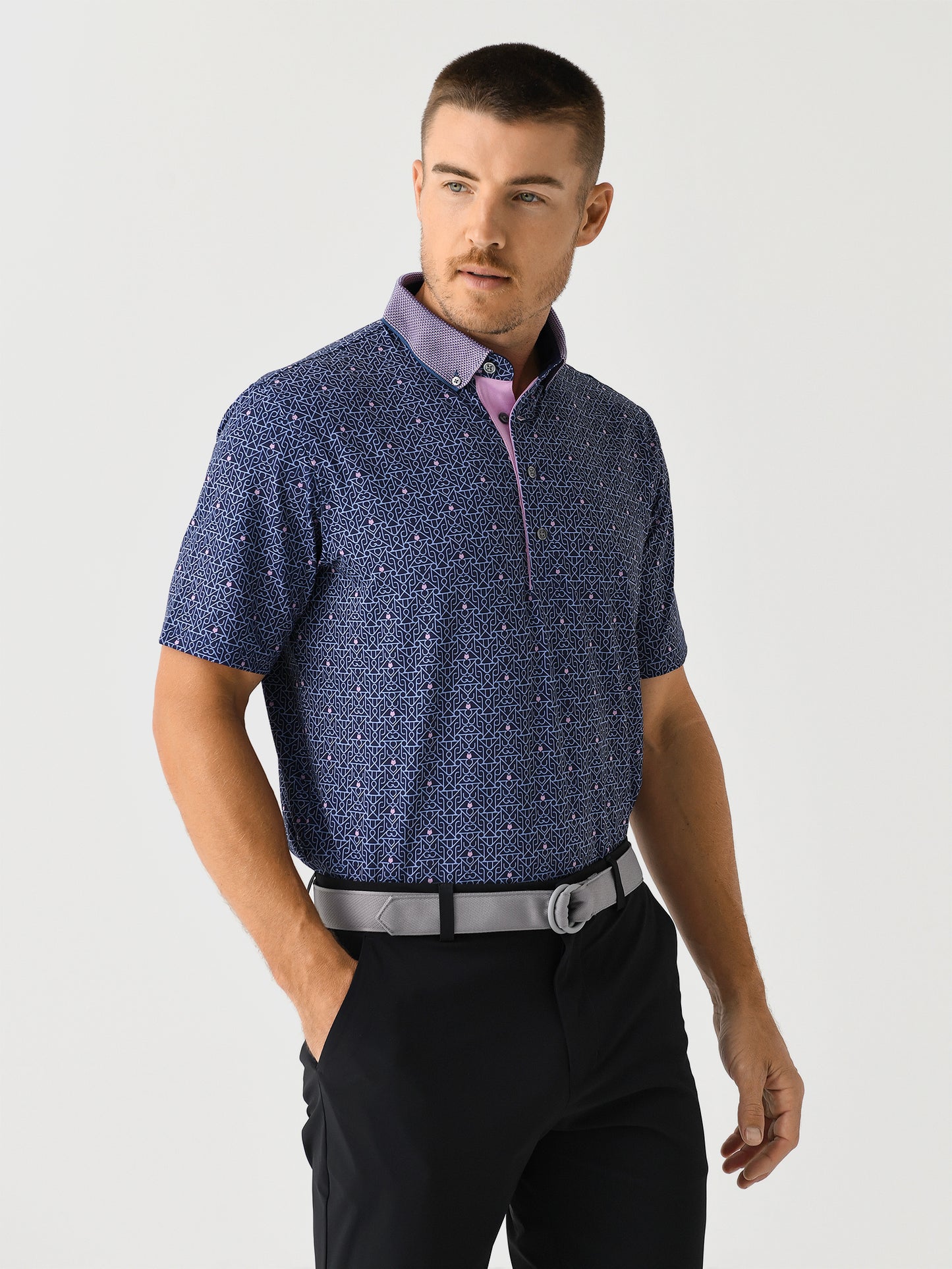 Greyson Men's Lowercase Polo - Saint Bernard