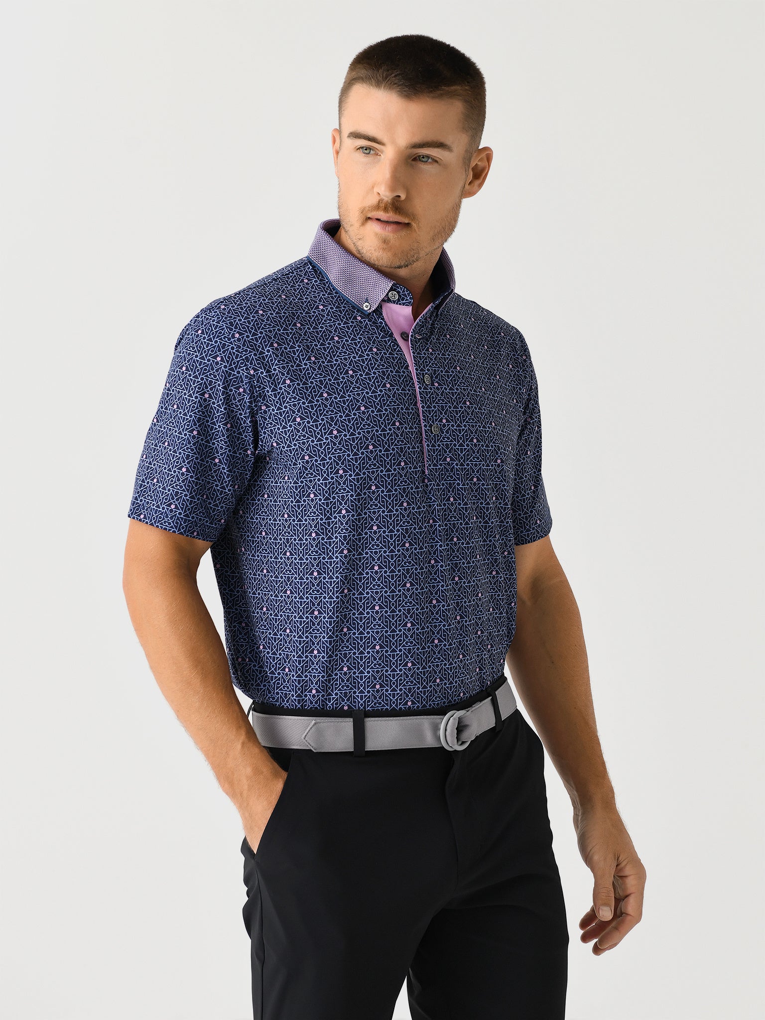 Greyson Men's Lowercase Polo - Saint Bernard