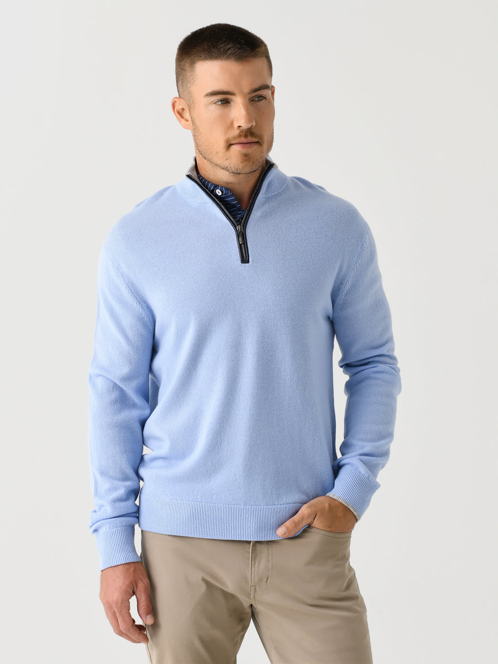 Greyson Men's Sebonack Quarter-Zip - Saint Bernard