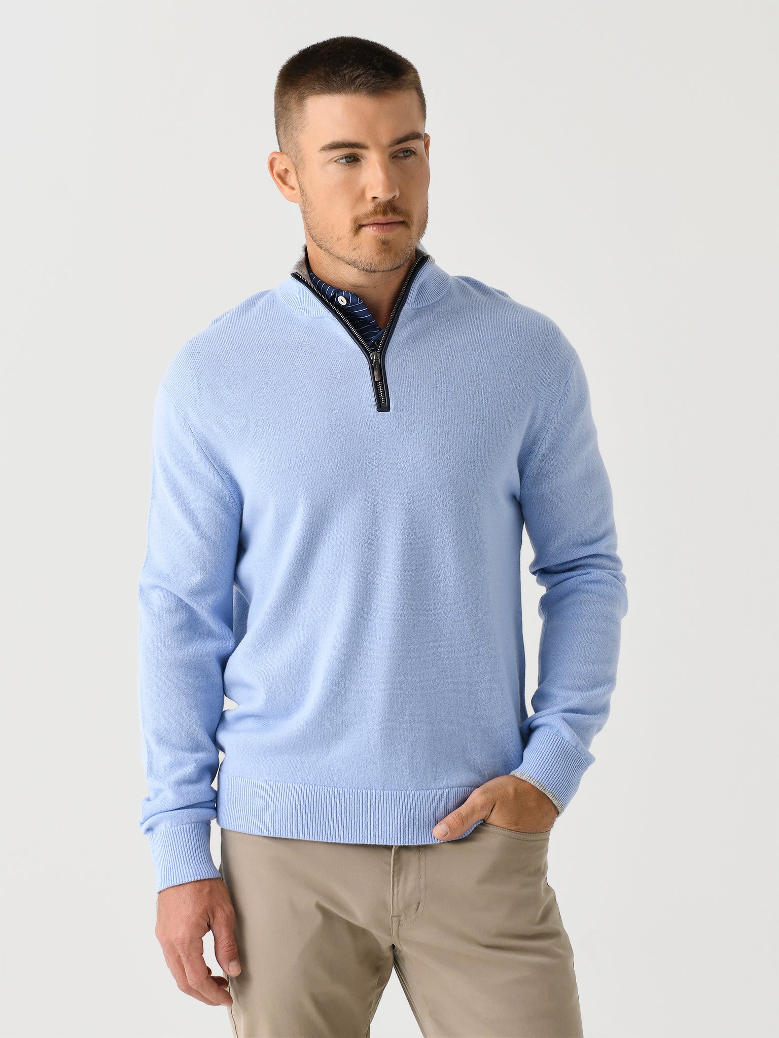 Greyson Men's Sebonack Quarter-Zip - Saint Bernard