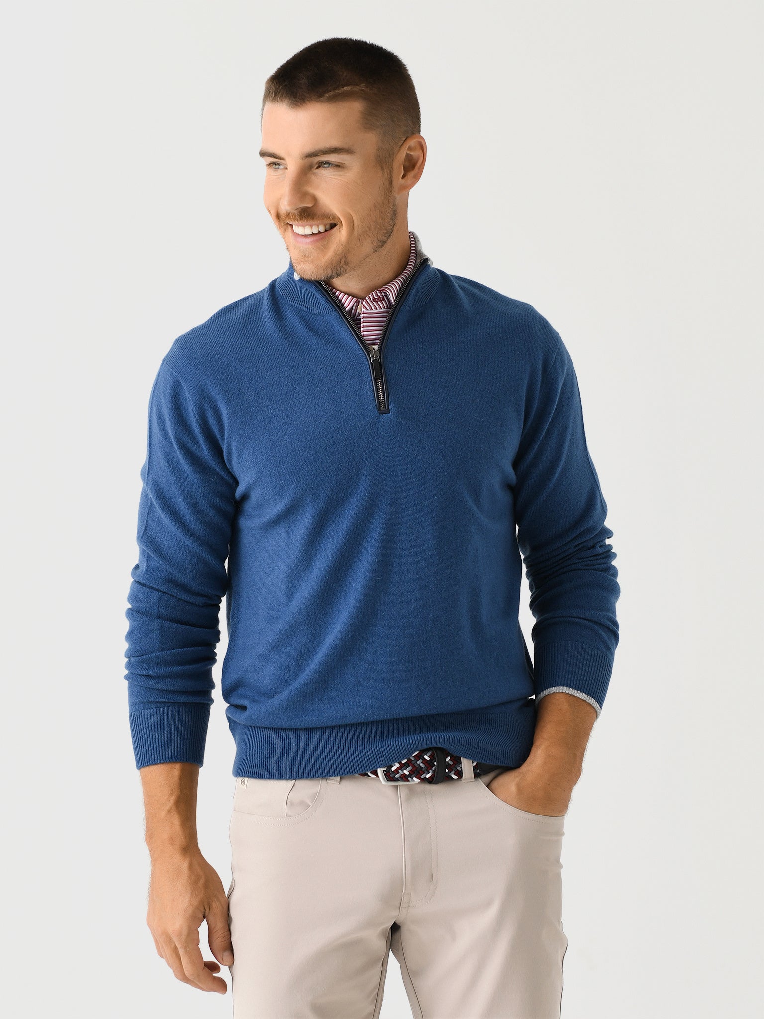 Greyson Men's Sebonack Quarter-Zip - Saint Bernard